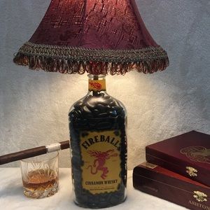 Fireball Cinnamon Whiskey Bottle Lamp